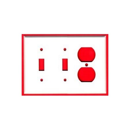 Mulberry Number of Gangs: 3 Steel, Semi-Gloss Finish, White 86543